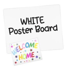Hygloss White Poster Board 22x28 Inch, 25-Pack - Blank Cardstock for School Supplies, Projects, Signs & Displays - Durable 12pt Thickness, Easy to Cut & Decorate - Versatile for Classrooms & Events