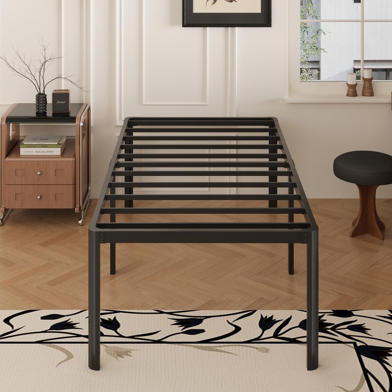 Yicensen 24 Inch High Twin XL Bed Frames with Rounded