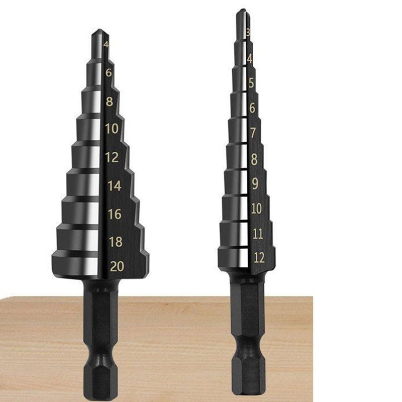 Step Drill Hex Shaft Drill Bit for Metal, Stainless Steel,