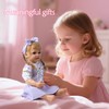 Baby Doll Clothes Floral Dress + Bow Headband Girl Doll