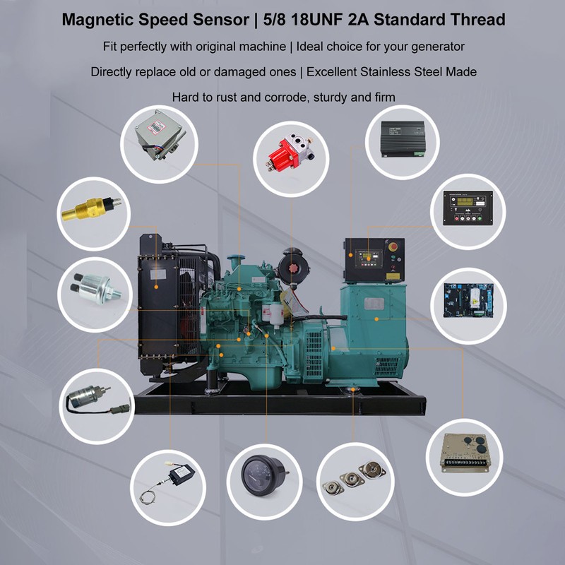 Magnetic Pickup Speed Sensor MSP6721 5/8 18UNF 2A Thread Stainless