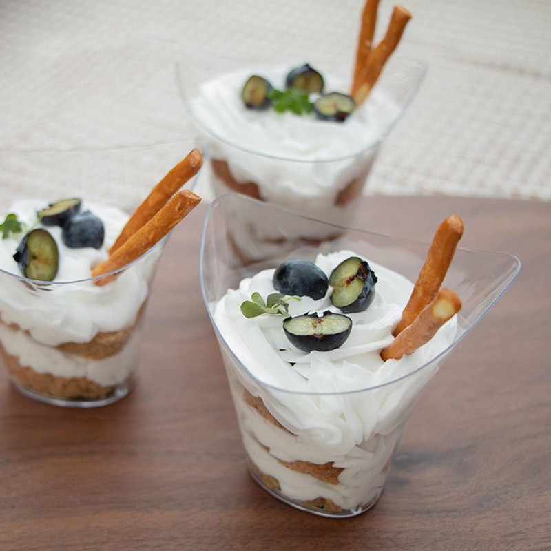Paquete de 50 Tazas de Postre con Cucharas, Mini Tazas