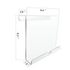 Qsxou Treadmill Tablet Holder, Exercise Bike Reading Stand,Acrylic Book Holder,