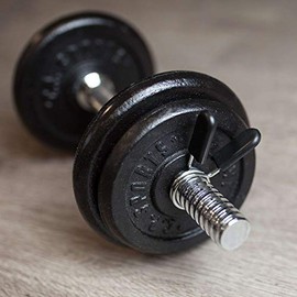 C.P. Sports Pair of Spring Locks, Dumbbell Clasps, 25 mm, 28 mm, 30 mm, 50 mm Diameter, Spring Clasps, Spring Clip for Barbell Bars