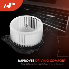 A-Premium HVAC Heater Blower Motor and Resistor Assembly Compatible with Jeep Vehicles - Grand Cherokee 2002 2003 2004 - Front, Replace# BM9198, 5014212AA, 2-PC Set