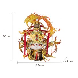 MU 3D Metal Puzzles for Adult Building Miyue Empress Dowager Kitten Kitty, Cat Themed Metal Models Kits Miniature Build, Assembling DIY Sets Hobby Birthday New Year Gifts Home Desk Office Decor