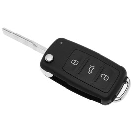 OTOTEC 3 Button Car Remote Control Key Shell Replacement 5K0837202AD Compatible with VW Caddy Transporter T5 433Mhz Remote Key Fob