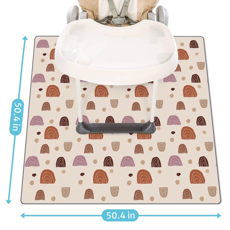 Blissful Diary Baby Splat Mat for Under High Chair, 50.4