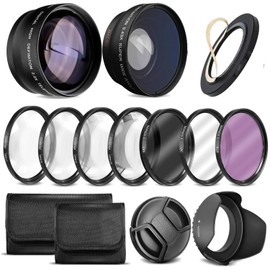 for Canon PowerShot G7 X Mark II Deluxe Lens Kit Includes Lens Filter Adapter Includes: 7pc 49mm Filter Set + 49mm Wide Angle and Telephoto Lens