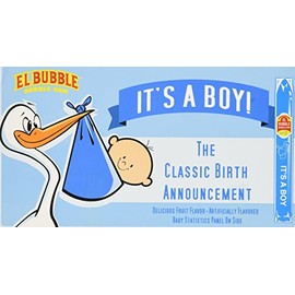 El Bubble It's A Boy Bubble Gum Cigars, Packages (Pack of 36)
