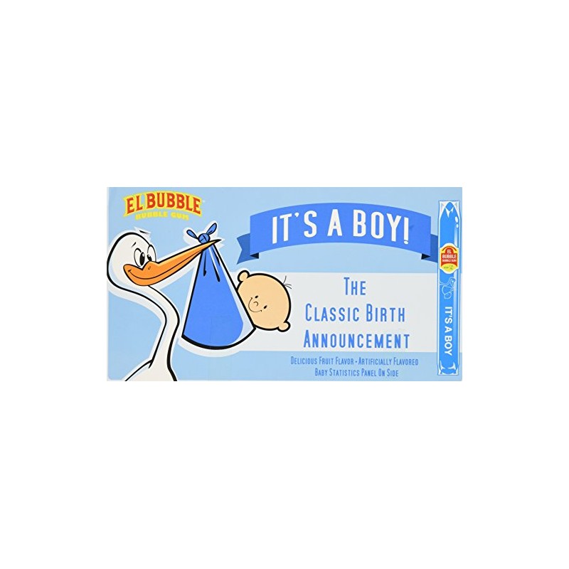 El Bubble It's A Boy Bubble Gum Cigars, Packages (Pack