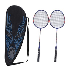 Sports Badminton Rackets Lightweight Badminton Racquets Set Outdoor Backyard Games for Training Entertainment Blue