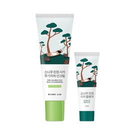 ROUND LAB Pine Calming Cica Mild-Up Sunscreen 40ml Set (+Pine Cleanser 10ml) - [SET] Sunscreen 40ml (+Pine Cleanser 10ml)