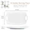 Serving Tray with Handles Large Rectangle Serving Platter for Entertainment,