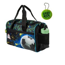 Goldkids - Sporttasche Kinder für Mädchen & Jungen - Umhängetasche mit Fußball Motiv - Schwimmtasche mit verstärktem Boden - Trainingstasche 35 cm x 21 cm x 12 cm