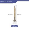 sourcing map 40 Pcs Small Tiny Nails 2.8mmx30mm(DXL) Tiny Brass