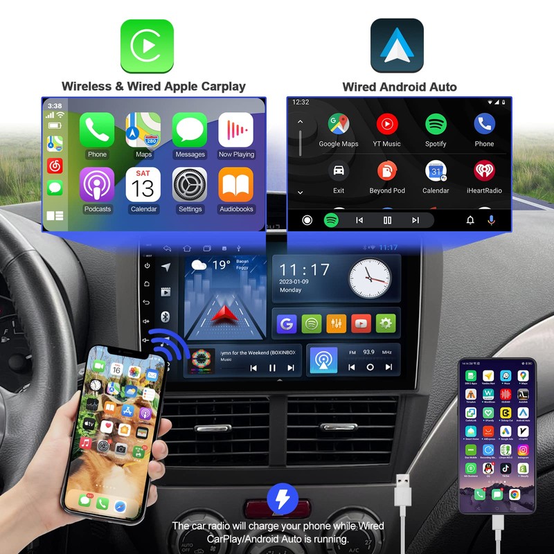 Android 10 Double Din Car Stereo for Subaru Forester 2008-2012