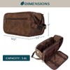 PAVILIA Toiletry Bag for Men, Travel Essentials Shaving Dopp Kit,
