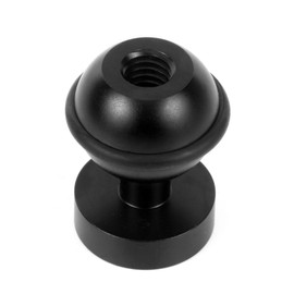 CS PRIORITY CNC Aluminium1'' Ball Adapter 1/4 3/8 Hole 1inch Ball Head Mount for Action Camera Underwater Photography Fill Light Diving Flashlight (Black)
