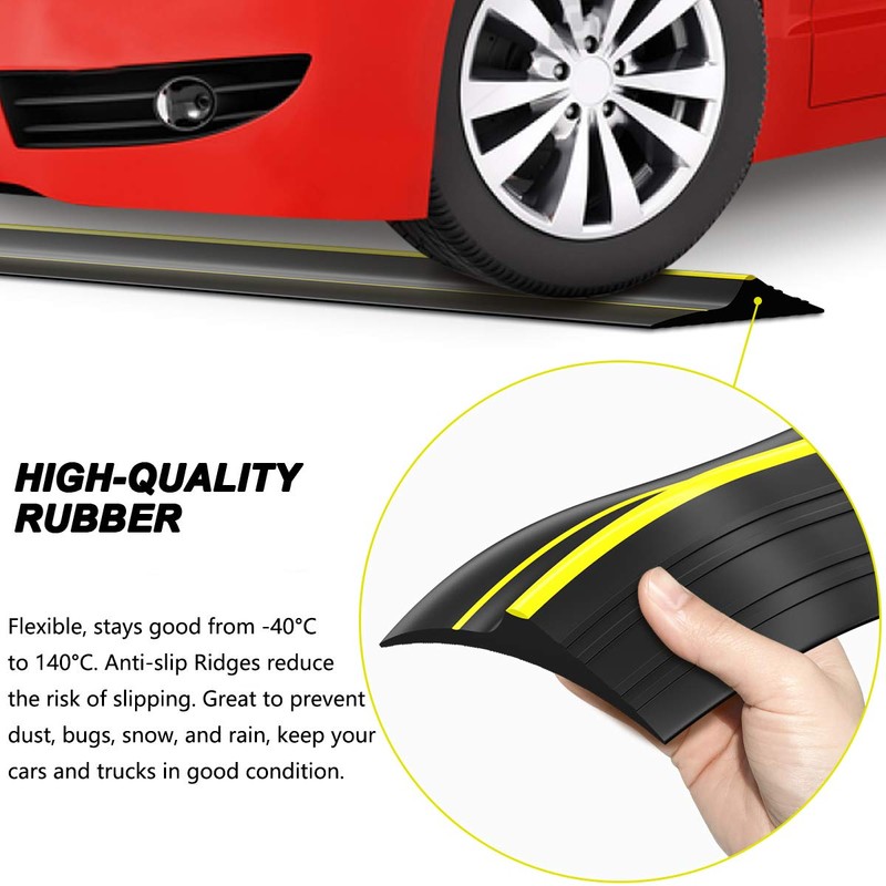 Jin&Bao Universal Garage Door Threshold Seal Strip 12FT Kit, Bottom