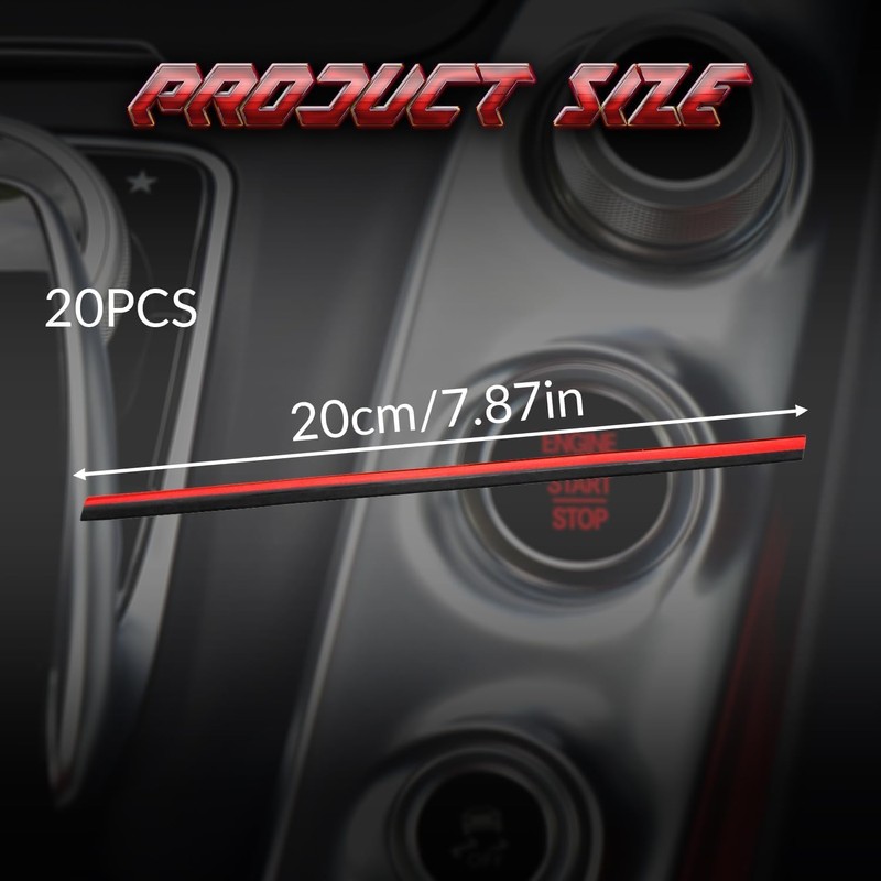 Tabanzhe Car Vent Outlet Trim-20PCS Car Air Outlet Strip Car