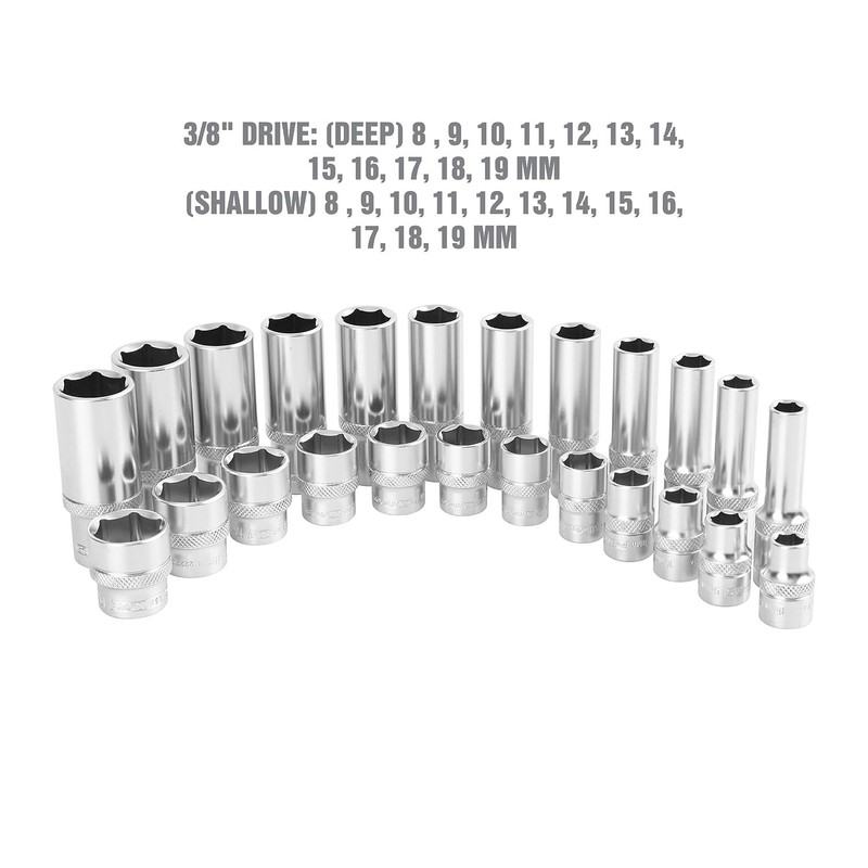 OEMTOOLS 22963 24-Piece Metric Socket Set