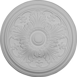 Ekena Millwork CM17VI Vienna Ceiling Medallion, 16 7/8"OD x 5/8"P (Fits Canopies up to 3 1/4"), Factory Primed