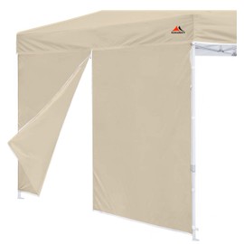 SCOCANOPY Door for 10x10 Canopy Frame One Central Zipper Design for Easy Entry and Exit,1 Pack Canopy Door Only (Beige)