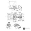 JUNKER Screw-On Hinges 90° with Soft Close and Mounting Stop