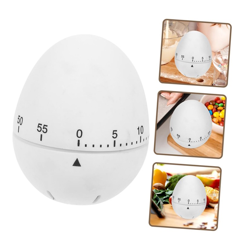 LABRIMP 2pcs Mechanical Egg Timer for Cooking 60 Min Countdown