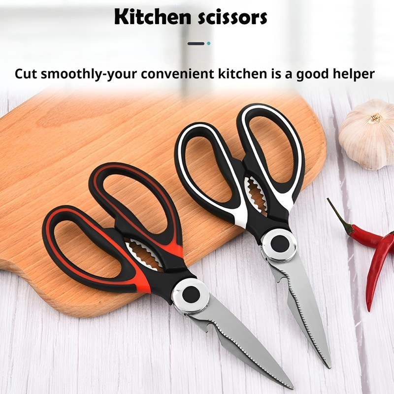 3-Pack Kitchen Scissors,Kitchen Meat Scissors and Sharp Seafood Scissors,Multi-Purpose Practical