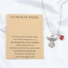 BNQL Guardian Angel Birthstone Necklace 12 Months Birthstone Pendants Angel