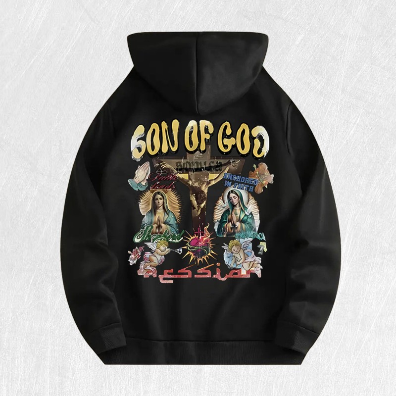 Son of God Graphic Hoodie 100% Cotton US Warehouse 6