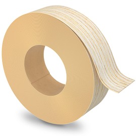 ZYJT White Oak Edge Banding, 2 inch x 25ft roll of Veneer Edge Banding - Pre-glued Flexible, Real Wood Tape for Cabinet Repair & Furniture Restoration