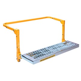 MAXXHAUL 50693 29.3" x 7.3" Adjustable Truck Tire Service Step with Non-Slip Platform Foldable 300-lb Capacity