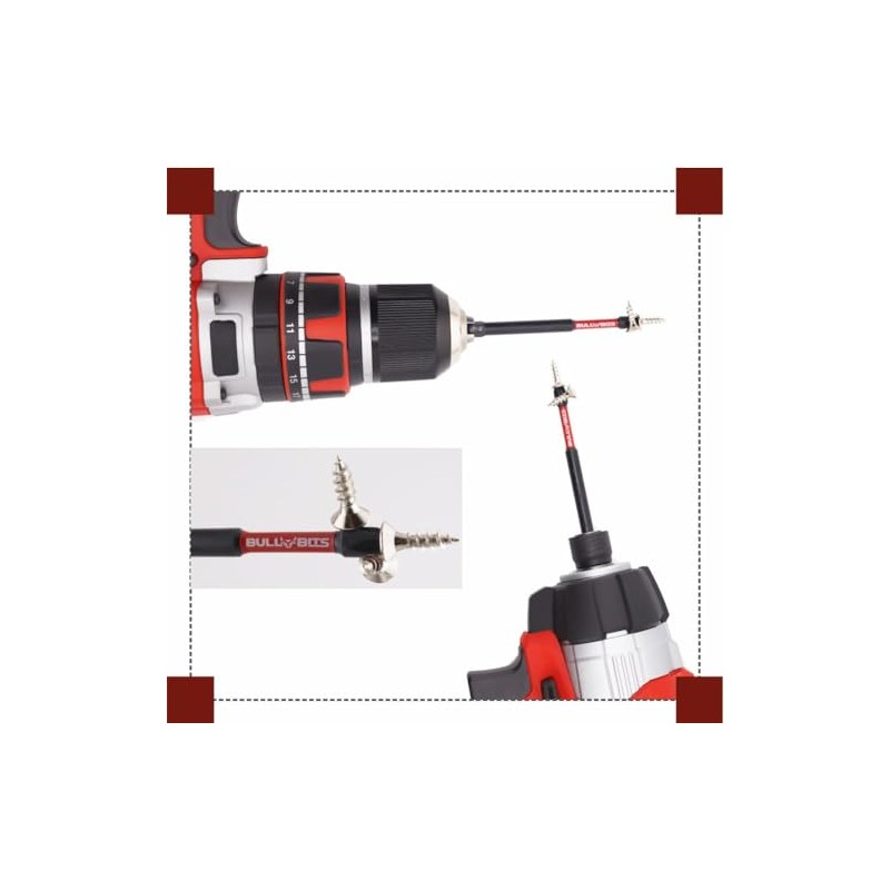 5X Bull Bits 90mm PH2 Impact Screwdriver Bits Set –