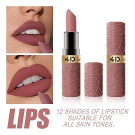 Clásico Mate Labial Set Duradero Resistente Al Agua