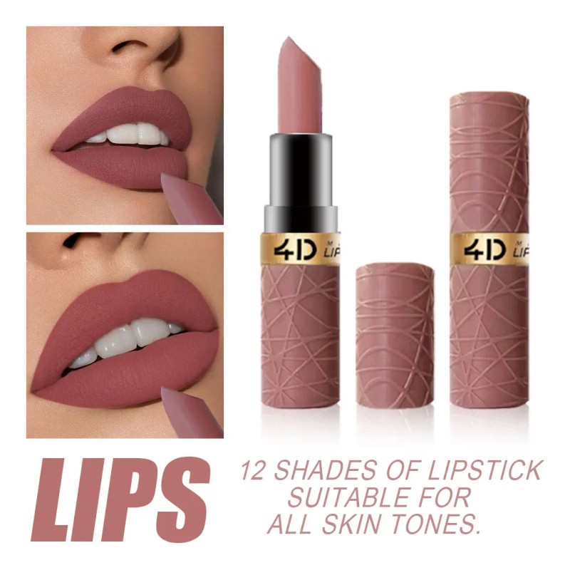 Clásico Mate Labial Set Duradero Resistente Al Agua