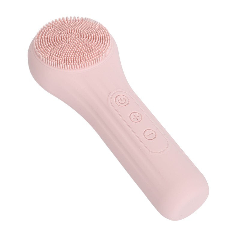 Electric Face Cleansing Brush Vibration Heating Waterproof Silicone Facial Deep