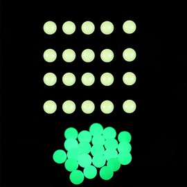 20 PCS - Quartz Pearl Balls UV Reactive Quartz Balls for Glass Collector,6mm OD Quartz Balls Glow in The Dark，Glowing Quartz Balls for Glass Hookah (Green)
