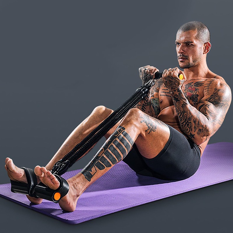 IMIKEYA Foot Pedal Puller Resistance Band Elastic Tension Rope Exercise