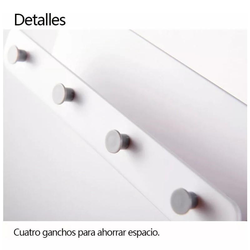 Porta Llaves Organizador De Pared Moderno Perchero Elegante