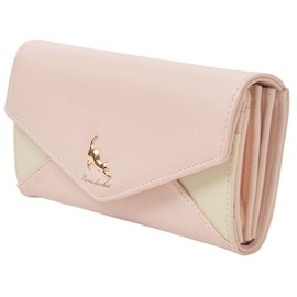 Light Pink F D-LOOP 121962-010-731 Large Capacity, Long Wallet, Stretchable Cat Charm, Cute, Letter Shape, Women's, Round Zipper, Wallet, Cat, Cat, Cat, Cat, Cat Pattern, Paw Pattern, Letter Shape, PU Leather, Synthetic Leather, Coin Purse, Billfold, Divider, Card Holder