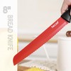hecef 13 Pieces Kitchen Knife Set with Built-in Sharpening Wooden
