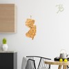 Totally Bamboo Destination New Jersey State Shaped Cutting Board, Charcuterie