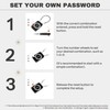 UP Security Combo Lock, Premium Cable Lock with Code, Combination