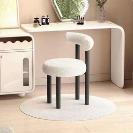 Pomwell 폼웰 모던 악센트 의자 안락한 등받이 세련된 메이크업 금속 다리 주방 거실 [11 pink 1pc] Formwell Modern Accent Chair Comfortable Backrest Stylish Makeup Metal Legs Kitchen Living Room [11 pink 1pc]