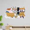 Looney Tunes Wall Sticker - Bugs Bunny Forest Broken Wall
