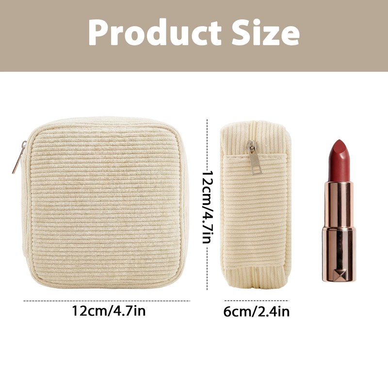 Gvhntk 4 Pcs Small Makeup Bag for Purse Mini Cosmetics