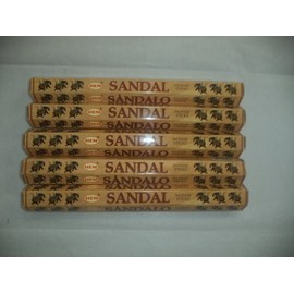 HEM Sandal (Sandalwood) 100 Incense Sticks (5 X 20 Stick Packs) by Hem